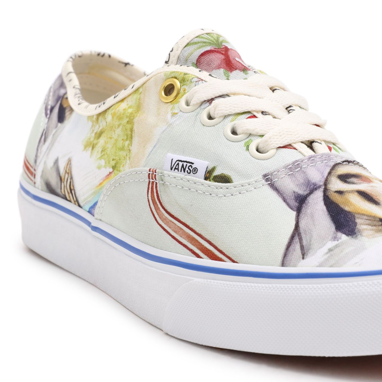 Vans OTW Gallery Authentic Multicolour Classic Mens Womens - (OTW Gallery N. Kostechko) allover repeat VN0A5HZS9FX Shoes