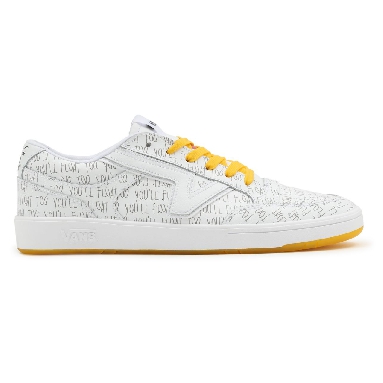 Vans X It Lowland ComfyCush White Classic Mens Womens - (Terror) True White/Spectra Yellow VN0A4TZY91J Shoes