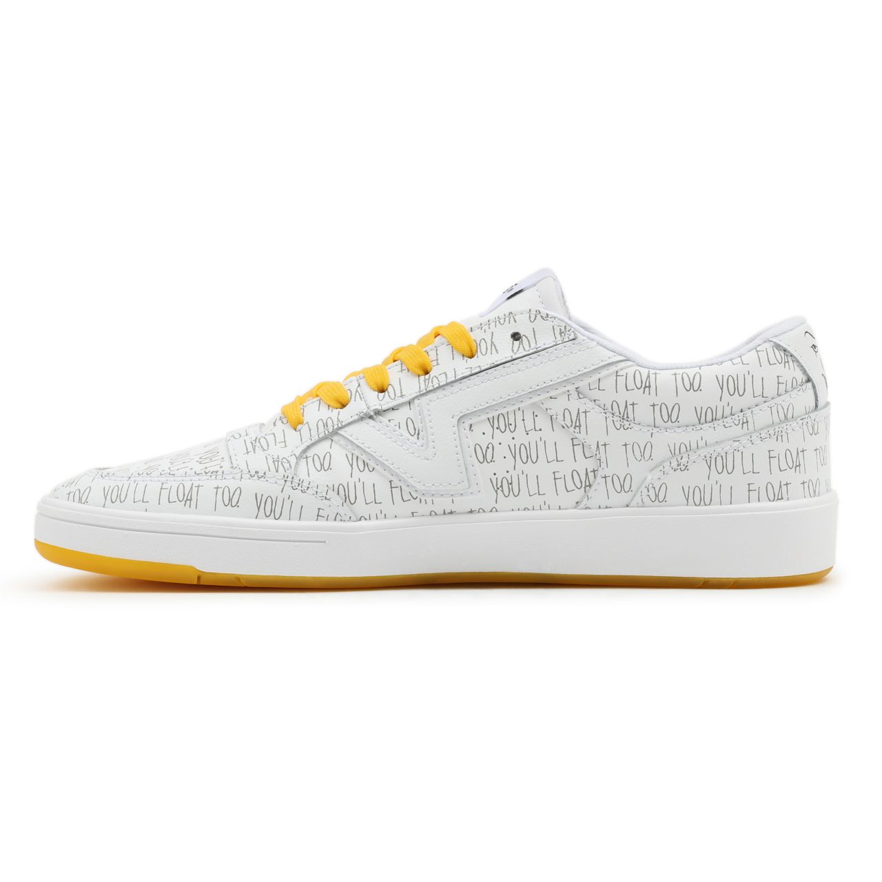 Vans X It Lowland ComfyCush White Classic Mens Womens - (Terror) True White/Spectra Yellow VN0A4TZY91J Shoes