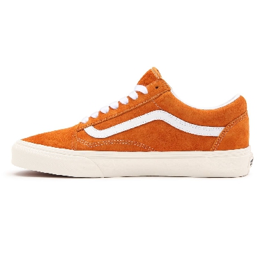 Vans Pig Suede Old Skool Orange Classic Mens Womens - (Pig Suede) desert sun/snow white VN0A38G19FZ Shoes