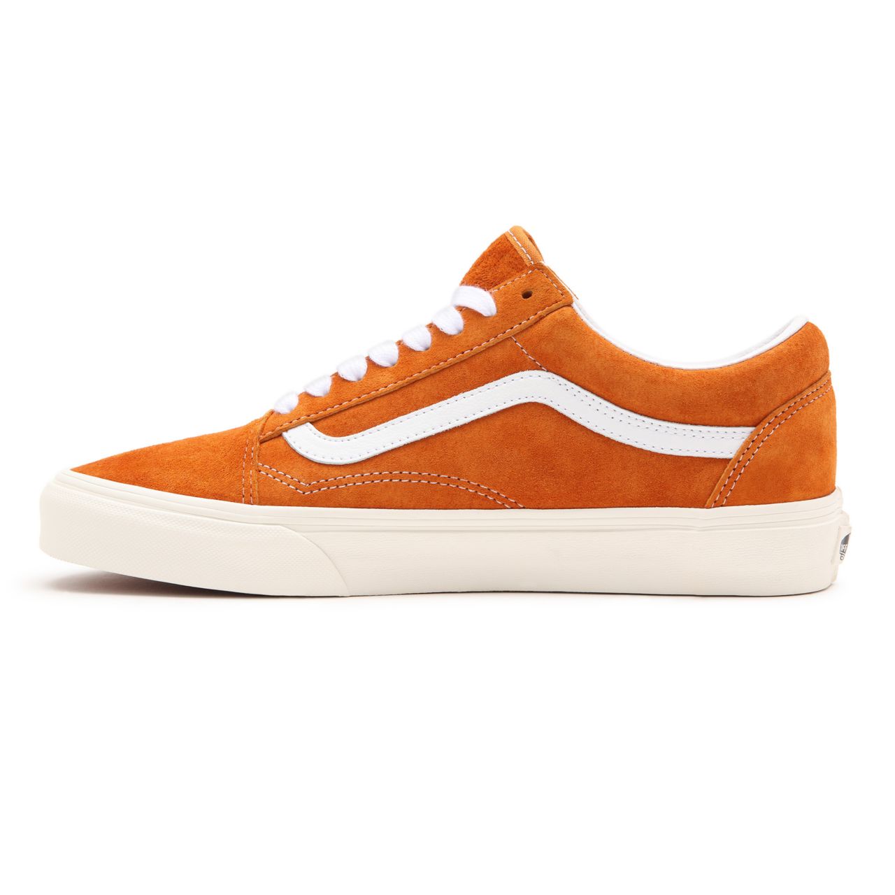 Vans Pig Suede Old Skool Orange Classic Mens Womens - (Pig Suede) desert sun/snow white VN0A38G19FZ Shoes