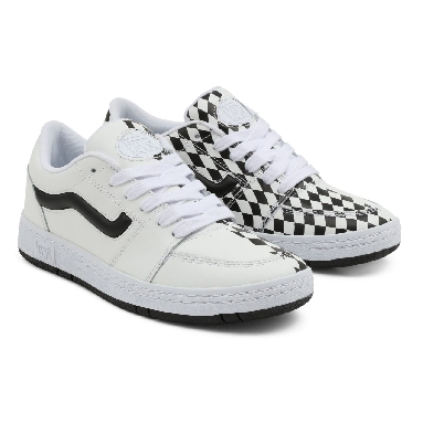 Vans Half Checkerboard Fairlane Black Classic Mens Womens - (Half Checkerboard) True White/Black VN0A5KR491E Shoes