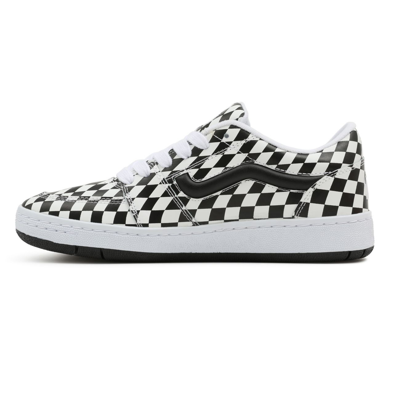 Vans Half Checkerboard Fairlane Black Classic Mens Womens - (Half Checkerboard) True White/Black VN0A5KR491E Shoes