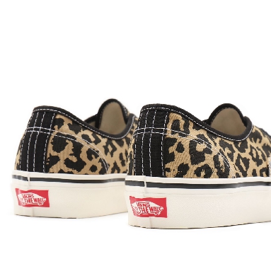 Vans Anaheim Factory Authentic 44 DX Black Classic Mens Womens - (Anaheim Factory) black/tan leopard VN0A54F29GI Shoes