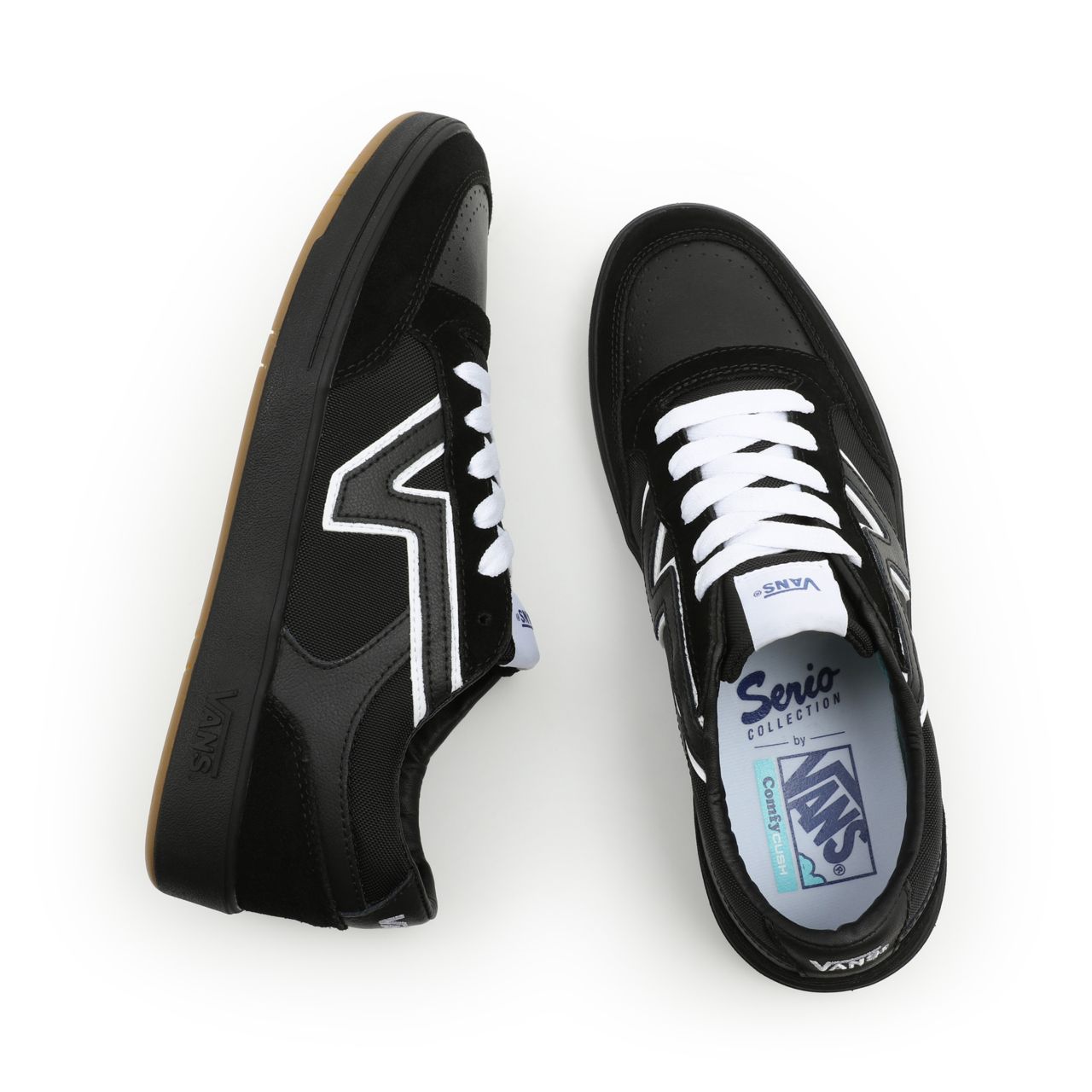 Vans Serio Collection Lowland ComfyCush Black Classic Mens Womens - (Serio Collection) Black/Raven VN0A4TZY91I Shoes