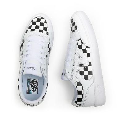 Vans Checkerboard Lowland ComfyCush Black Classic Mens Womens - (Checkerboard) True White/Black VN0A4TZY27I Shoes