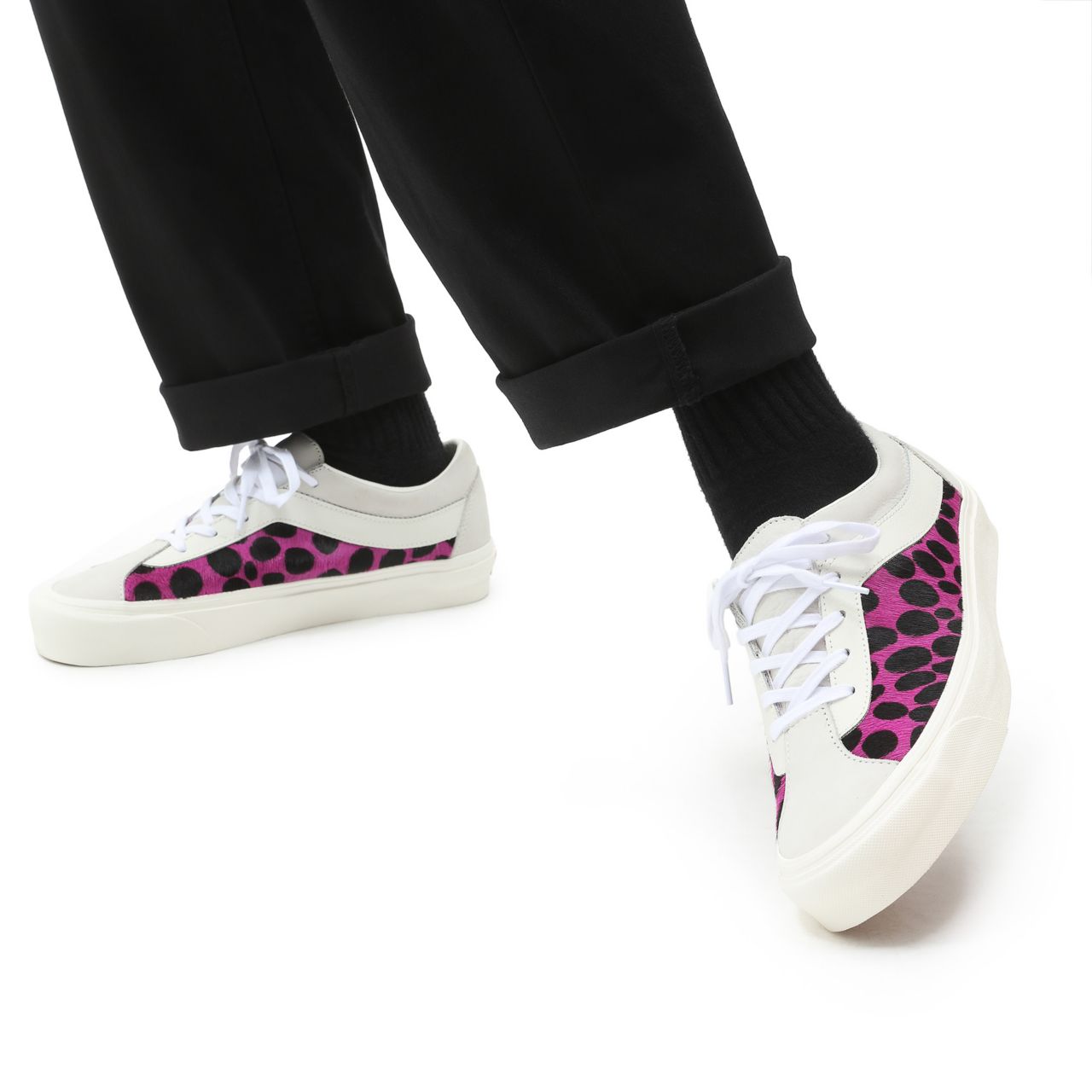 Vans Dalmatian Bold Ni Multicolour Classic Mens Womens - (Dalmatian) marshmallow/chalk violet VN0A5DYA9HE Shoes