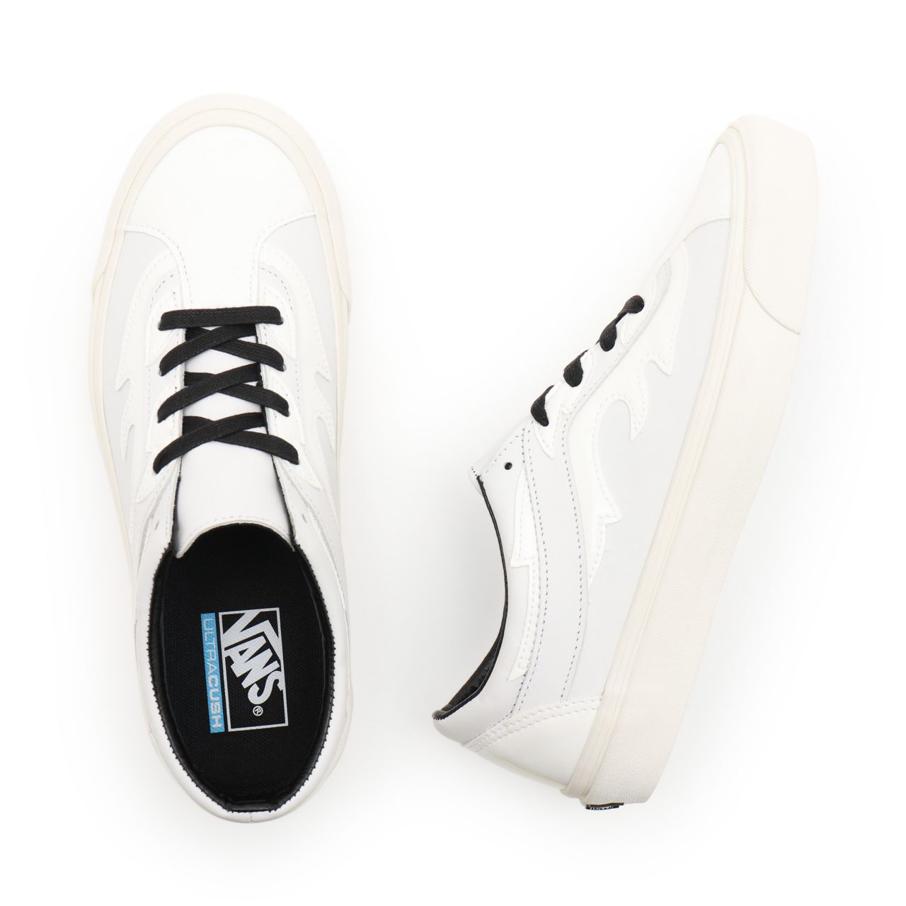 Vans Flamez Bold Ni Ft White Classic Mens Womens - (Flamez) true white/black VN0A4UVR9HK Shoes