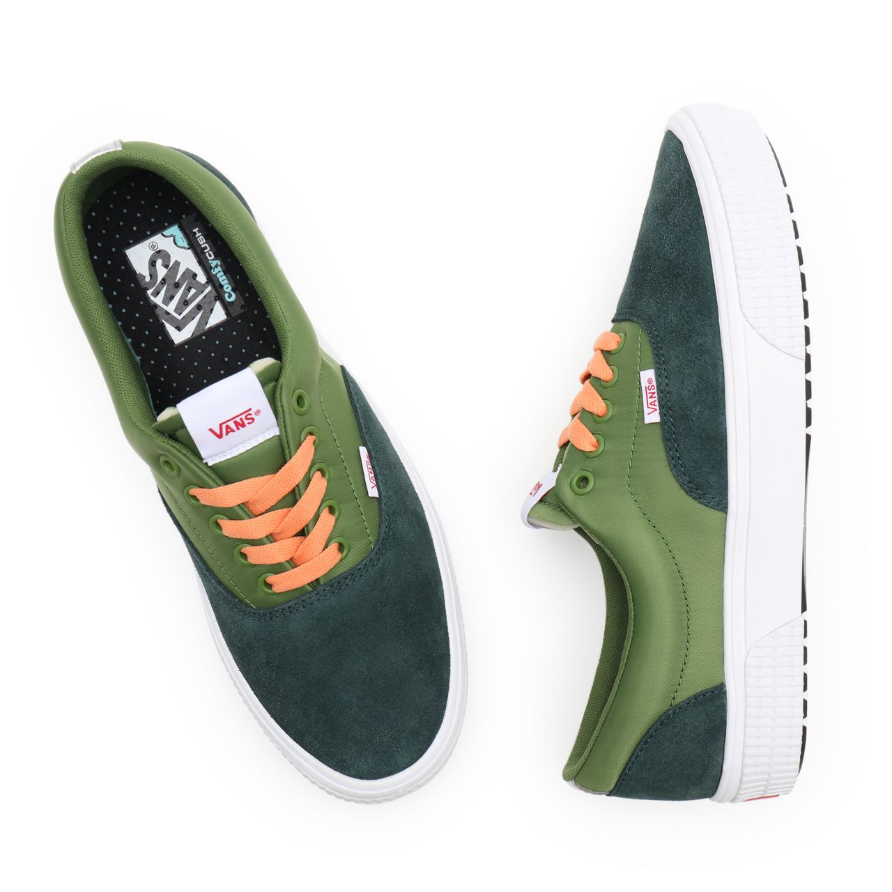 Vans Track Pack ComfyCush Era Trk Green Classic Mens Womens - (Track Pack) scarab/cactus VN0A5DY29KG Shoes