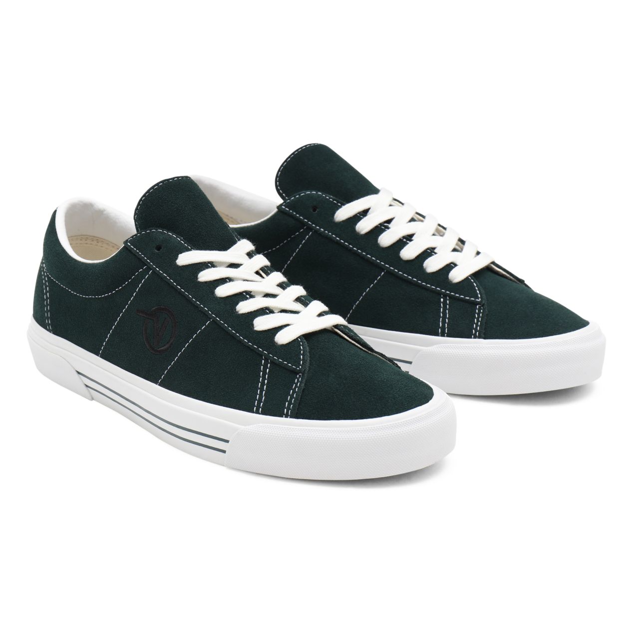 Vans Suede Sid Black Classic Mens Womens - (Suede) scarab/true white VN0A54F5A10 Shoes