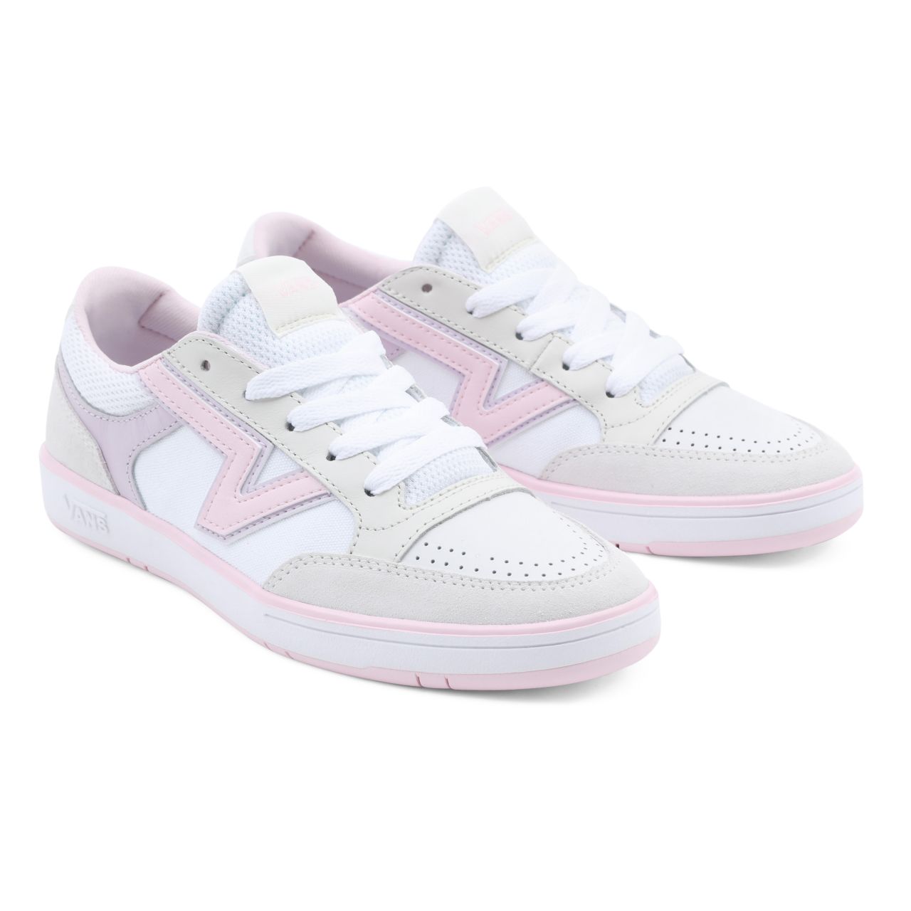 Vans Lowland Comfycush Pink Classic Mens Womens - true white/pink VN0A4TZY134 Shoes