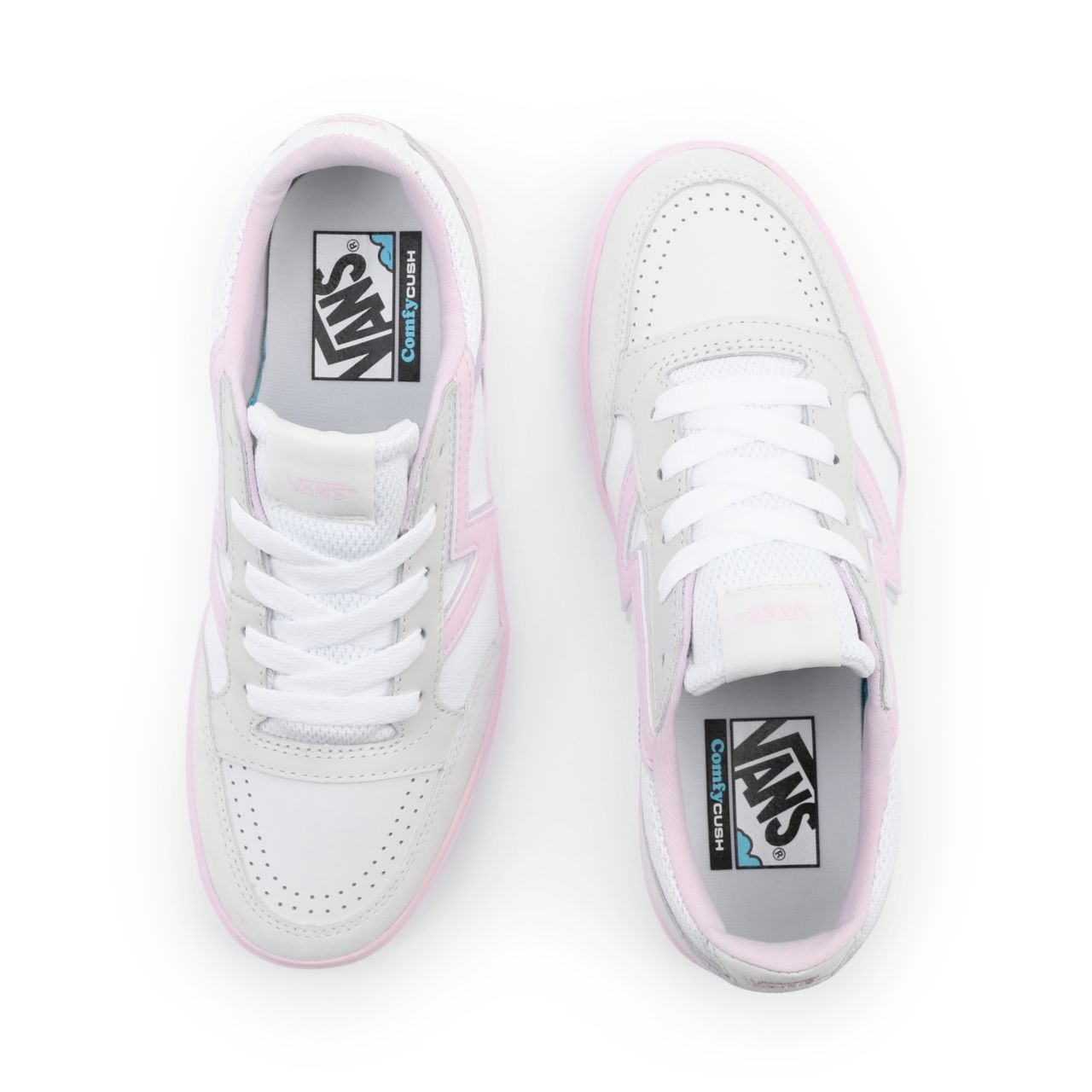 Vans Lowland Comfycush Pink Classic Mens Womens - true white/pink VN0A4TZY134 Shoes