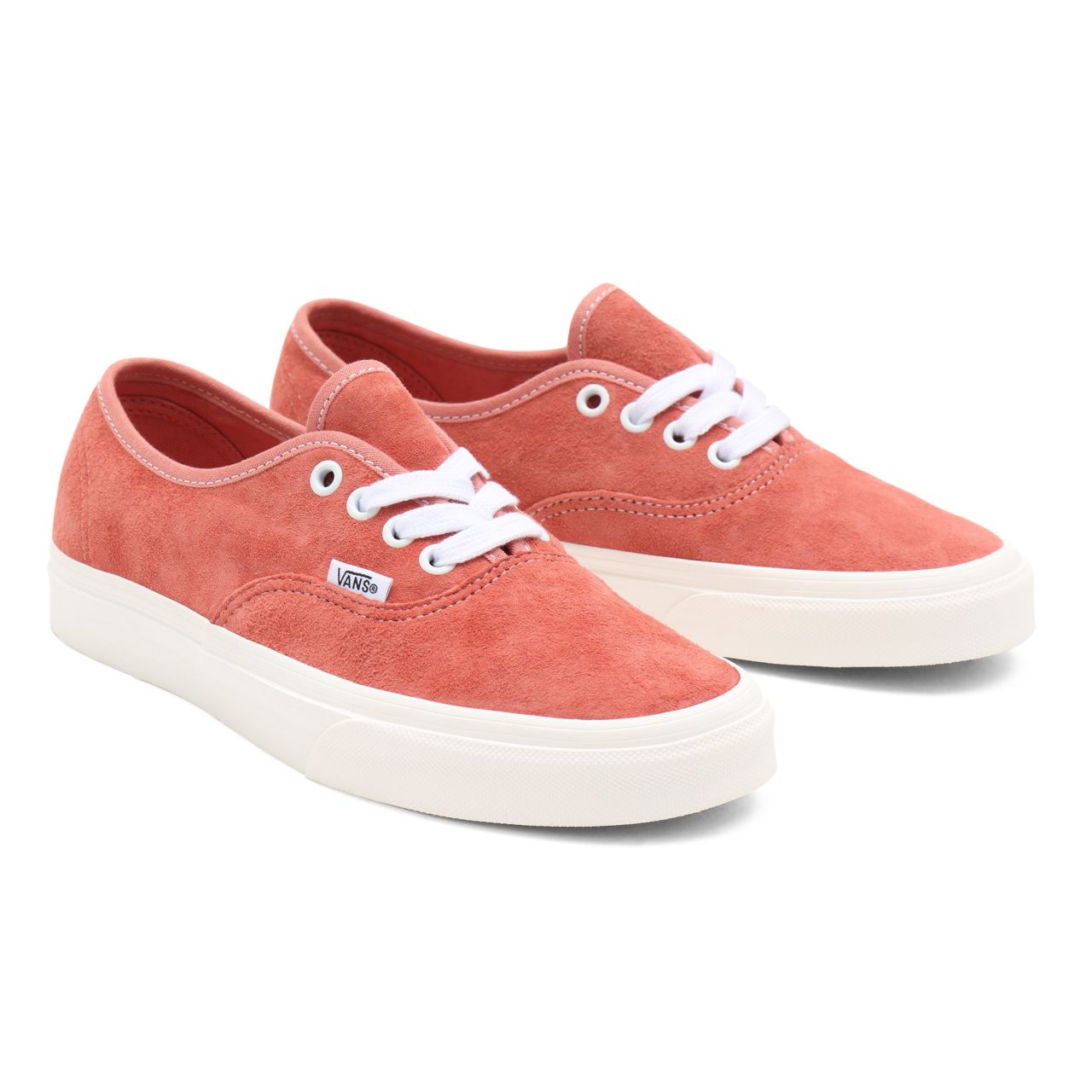 Vans Pig Suede Authentic Pink Classic Mens Womens - (Pig Suede) terra cotta/snow white VN0A5HZS9GA Shoes