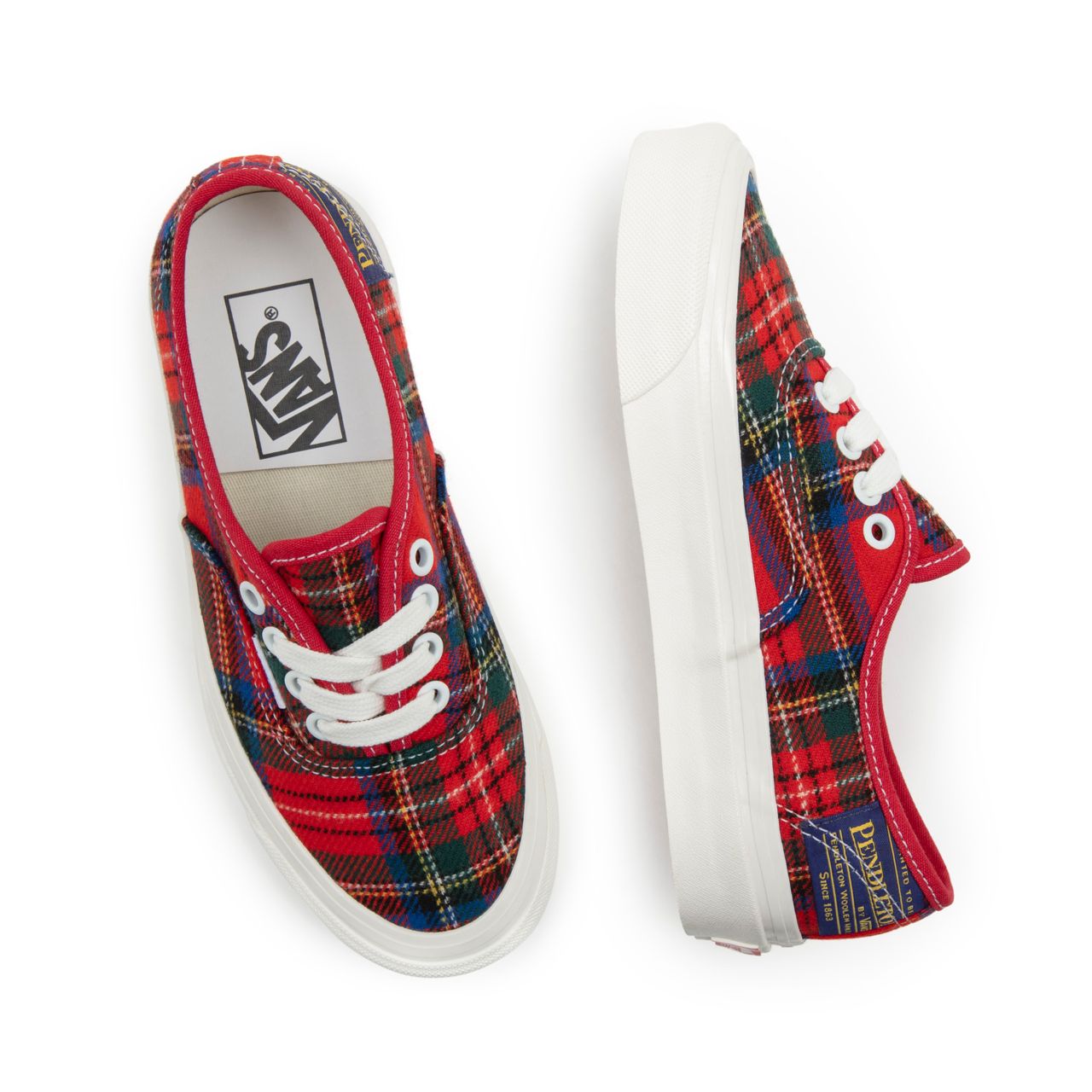 Vans Anaheim Factory Authentic 44 DX Multicolour Classic Mens Womens - (Anaheim Factory) pendleton/royal stewart tartan VN0A54F29GT Shoes