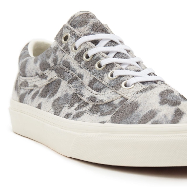 Vans Hairy Suede Old Skool Grey Classic Mens Womens - (Hairy Suede) leopard/marshmallow VN0A38G19FS Shoes