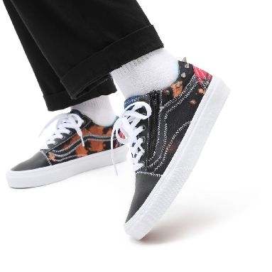 Vans Tartan Daze Old Skool Zip Multicolour Classic Mens Womens - (Tartan Daze) multi/acid dye VN0A34939GB Shoes