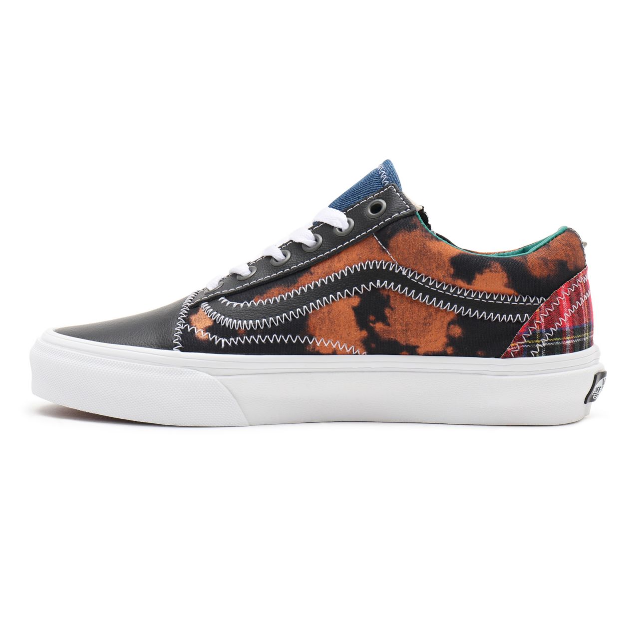 Vans Tartan Daze Old Skool Zip Multicolour Classic Mens Womens - (Tartan Daze) multi/acid dye VN0A34939GB Shoes