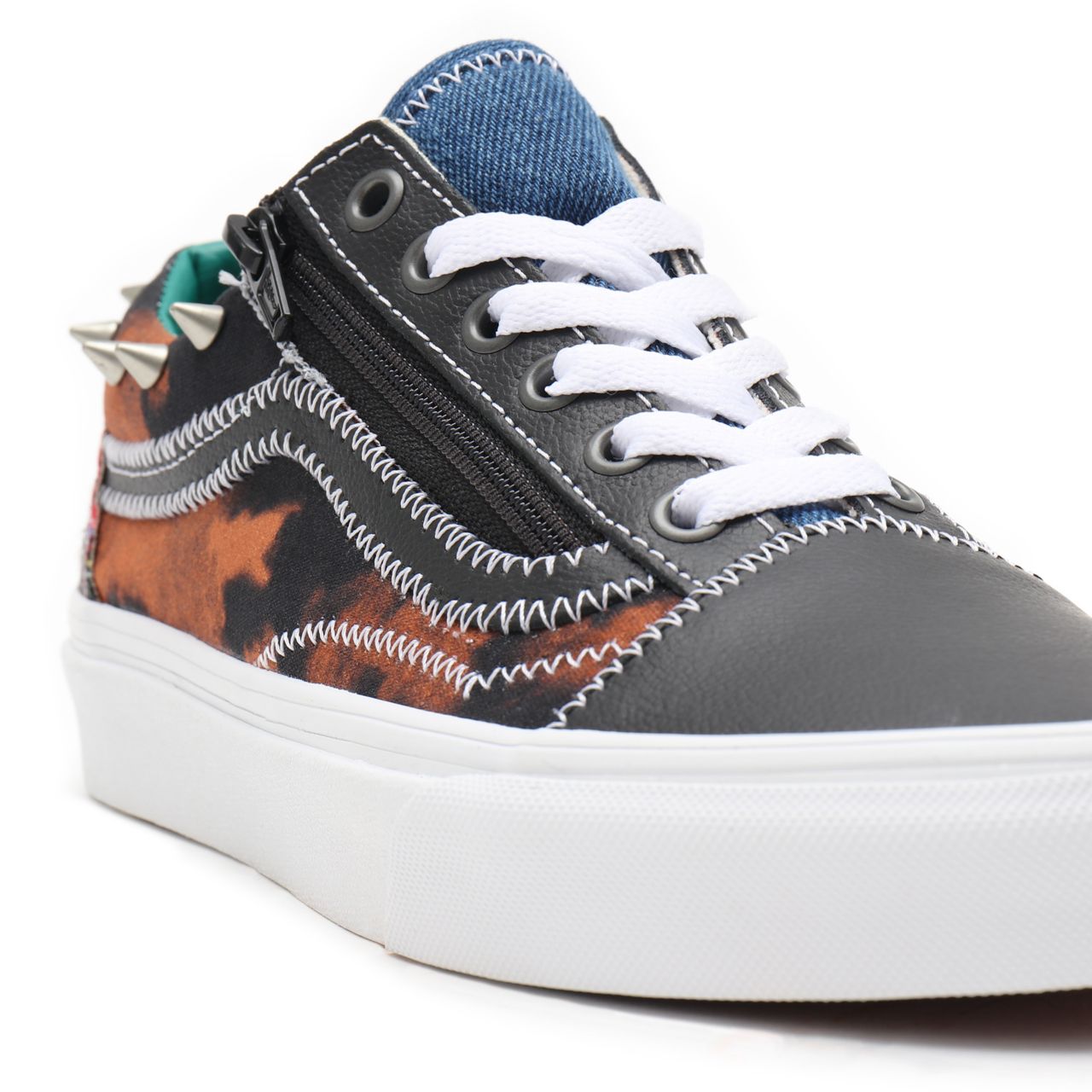 Vans Tartan Daze Old Skool Zip Multicolour Classic Mens Womens - (Tartan Daze) multi/acid dye VN0A34939GB Shoes