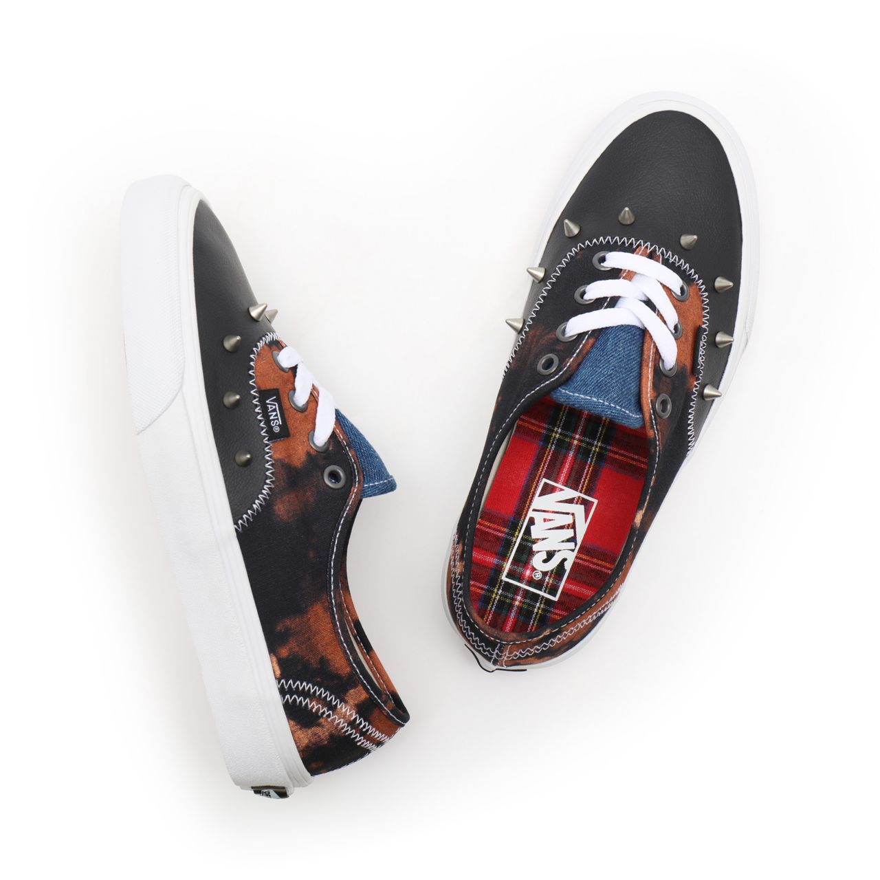 Vans Tartan Daze Authentic Multicolour Classic Mens Womens - (Tartan Daze) multi/acid dye VN0A5HZS9GB Shoes