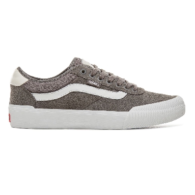 Vans Chima Pro 2 Classic Mens Womens - Pewter/True White VA3MTI195 Shoes