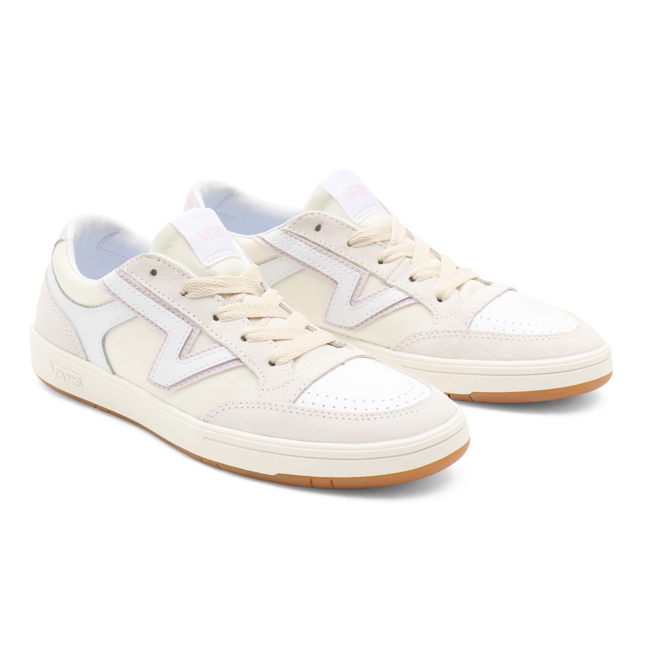 Vans Serio Collection Lowland ComfyCush White Classic Mens Womens - (Serio Collection) true white/orchid ice VN0A4TZY9QR Shoes