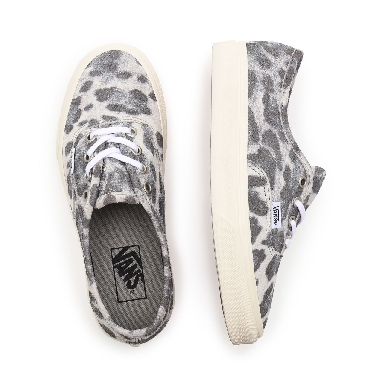 Vans Hairy Suede Authentic Grey Classic Mens Womens - (Hairy Suede) leopard/marshmallow VN0A5HZS9FS Shoes