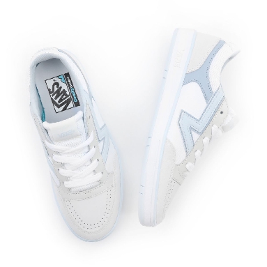 Vans Lowland Comfycush White Classic Mens Womens - true white/blue VN0A4TZY650 Shoes