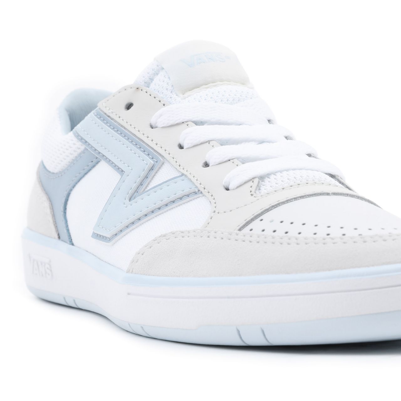 Vans Lowland Comfycush White Classic Mens Womens - true white/blue VN0A4TZY650 Shoes