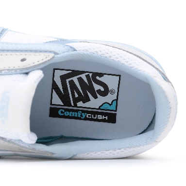 Vans Lowland Comfycush White Classic Mens Womens - true white/blue VN0A4TZY650 Shoes