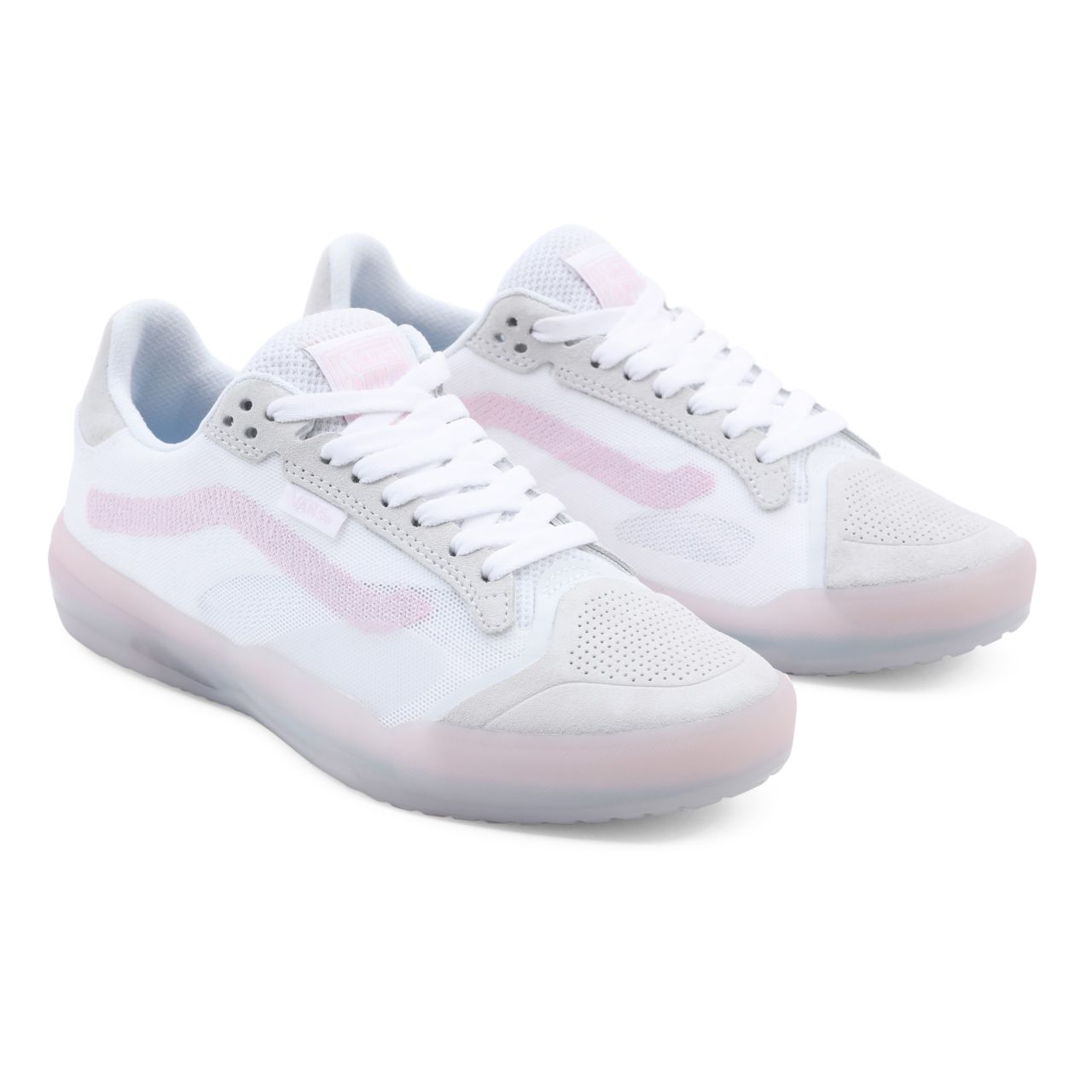 Vans Two-Tone EVDNT UltimateWaffle White Classic Mens Womens - (Two Tone) true white/barely pink VN0A5DY7649 Shoes