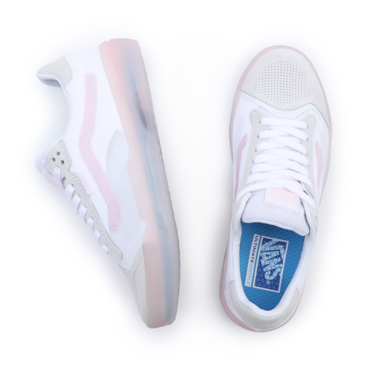 Vans Two-Tone EVDNT UltimateWaffle White Classic Mens Womens - (Two Tone) true white/barely pink VN0A5DY7649 Shoes