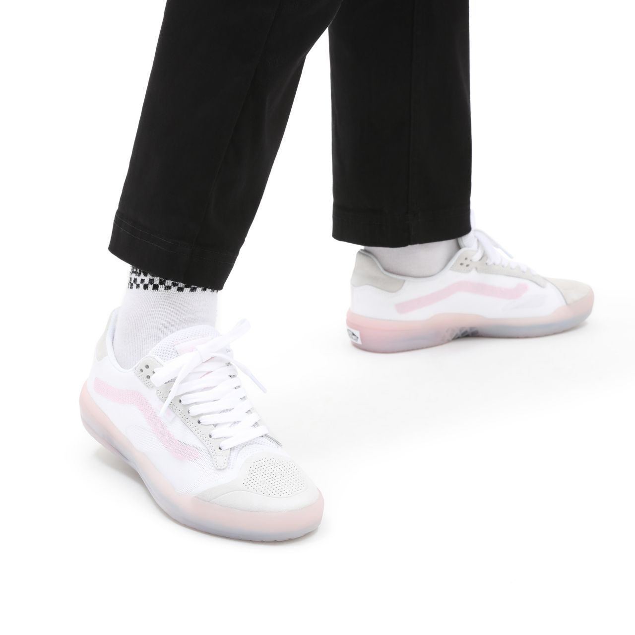 Vans Two-Tone EVDNT UltimateWaffle White Classic Mens Womens - (Two Tone) true white/barely pink VN0A5DY7649 Shoes