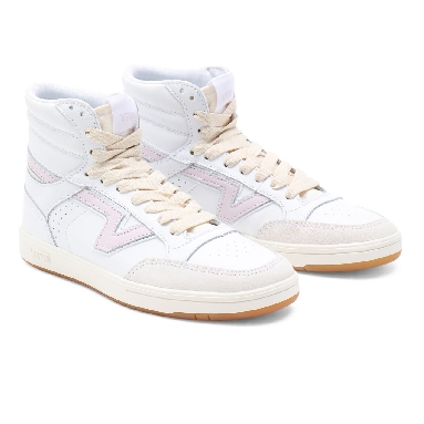 Vans Serio Collection Lowland Hi ComfyCush White Classic Mens Womens - (Serio Collection) true white/orchid ice VN0A5DY99QR Shoes