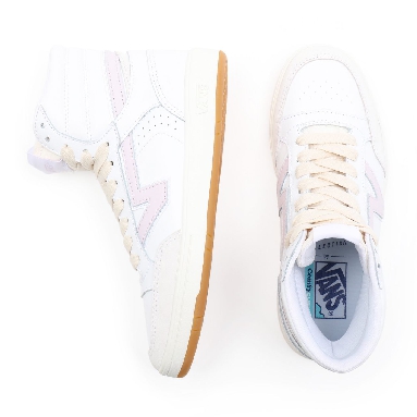 Vans Serio Collection Lowland Hi ComfyCush White Classic Mens Womens - (Serio Collection) true white/orchid ice VN0A5DY99QR Shoes