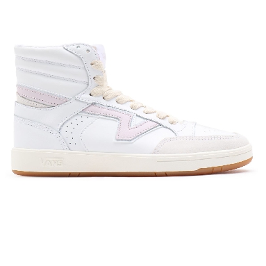 Vans Serio Collection Lowland Hi ComfyCush White Classic Mens Womens - (Serio Collection) true white/orchid ice VN0A5DY99QR Shoes