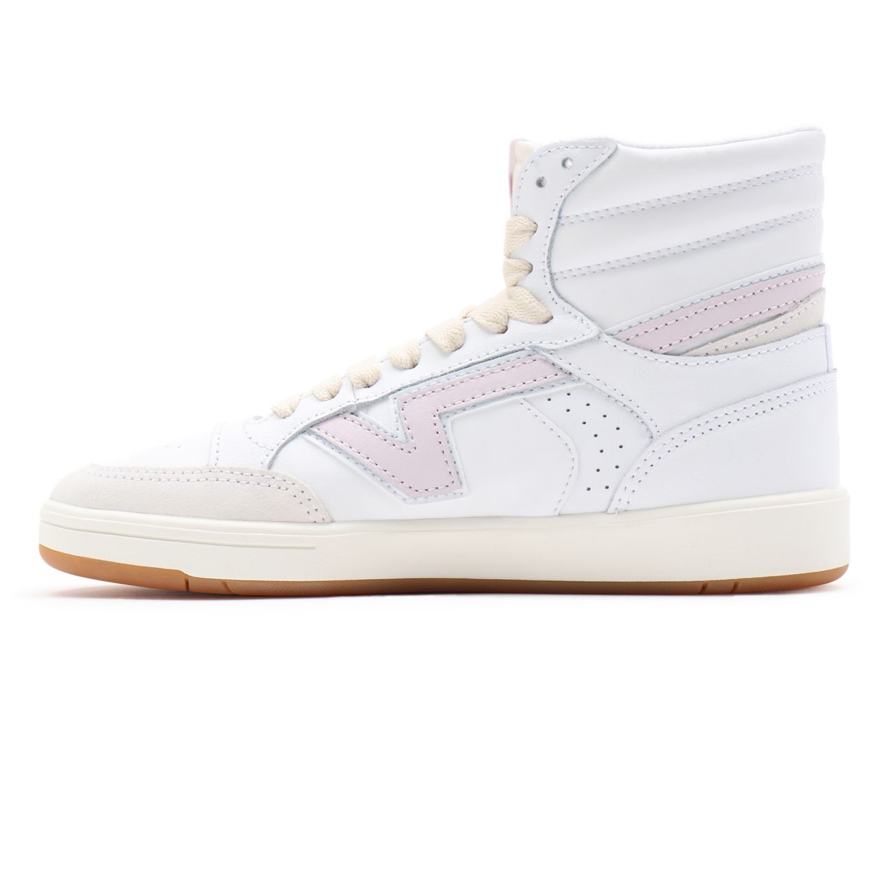 Vans Serio Collection Lowland Hi ComfyCush White Classic Mens Womens - (Serio Collection) true white/orchid ice VN0A5DY99QR Shoes