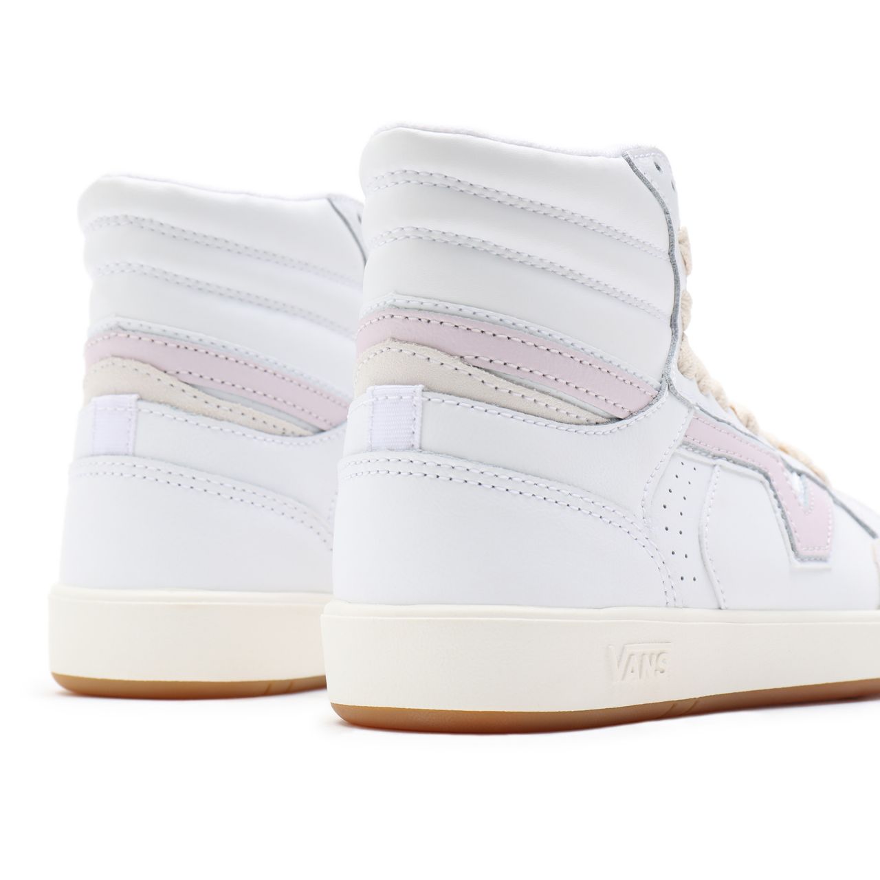 Vans Serio Collection Lowland Hi ComfyCush White Classic Mens Womens - (Serio Collection) true white/orchid ice VN0A5DY99QR Shoes