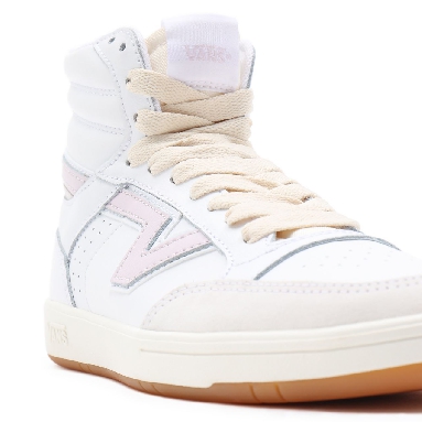 Vans Serio Collection Lowland Hi ComfyCush White Classic Mens Womens - (Serio Collection) true white/orchid ice VN0A5DY99QR Shoes