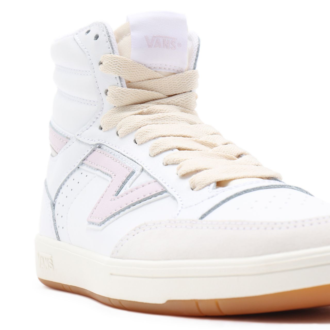 Vans Serio Collection Lowland Hi ComfyCush White Classic Mens Womens - (Serio Collection) true white/orchid ice VN0A5DY99QR Shoes