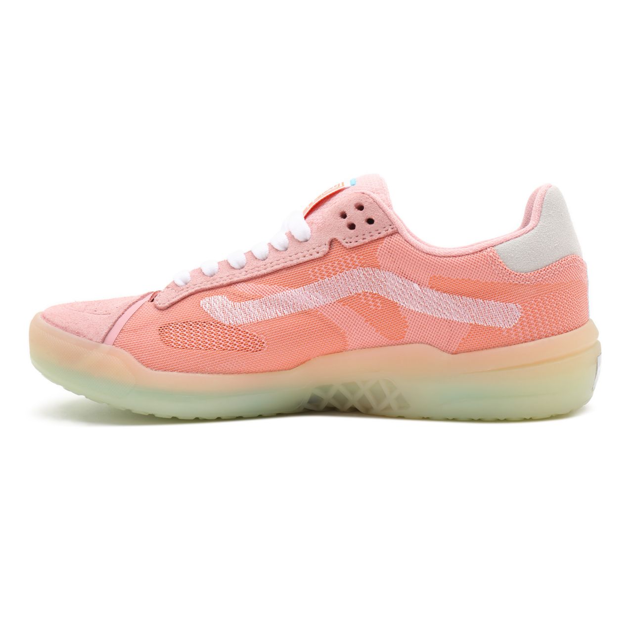 Vans Two-Tone EVDNT UltimateWaffle Pink Classic Mens Womens - (Two-Tone) powder pink/waxy yellow VN0A5DY79LR Shoes