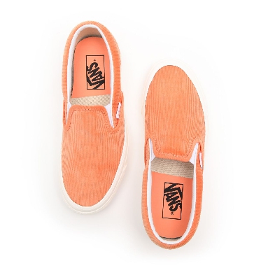 Vans Anaheim Factory Classic Slip-On 98 DX Orange Classic Mens Womens - (Anaheim Factory) cadmium orange/cloud dancer VN0A3JEX9IC Shoes