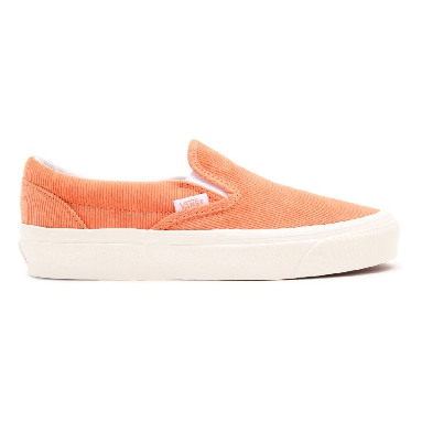 Vans Anaheim Factory Classic Slip-On 98 DX Orange Classic Mens Womens - (Anaheim Factory) cadmium orange/cloud dancer VN0A3JEX9IC Shoes