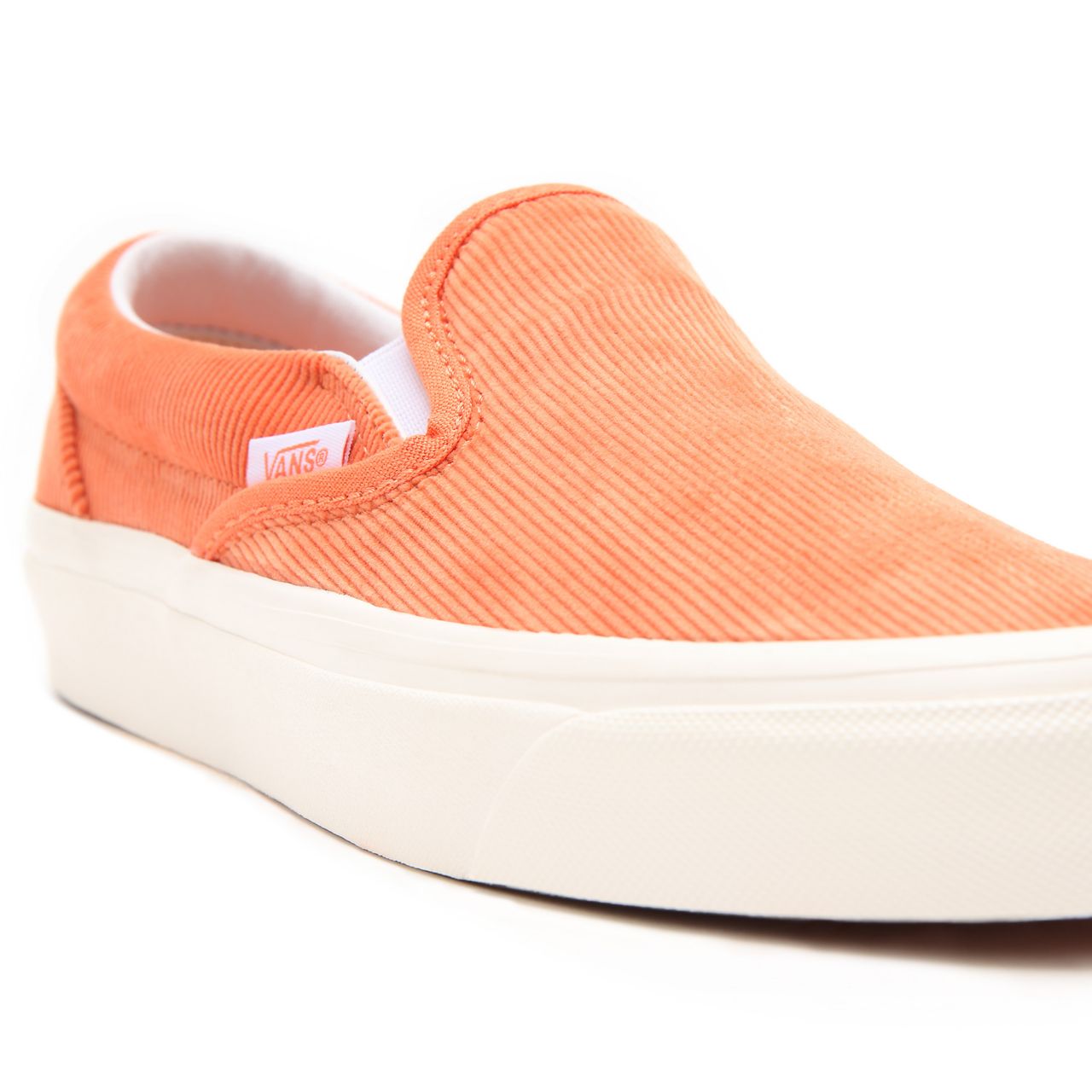 Vans Anaheim Factory Classic Slip-On 98 DX Orange Classic Mens Womens - (Anaheim Factory) cadmium orange/cloud dancer VN0A3JEX9IC Shoes