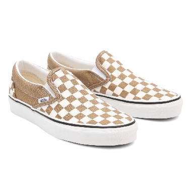 Vans Checkerboard Classic Slip-On Brown Classic Mens Womens - (Checkerboard) bronze age/true white VN0A33TB9EY Shoes