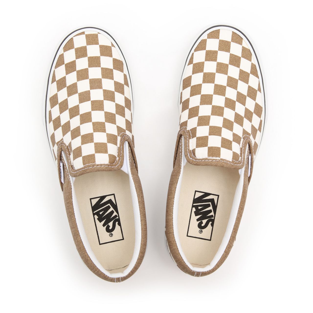 Vans Checkerboard Classic Slip-On Brown Classic Mens Womens - (Checkerboard) bronze age/true white VN0A33TB9EY Shoes