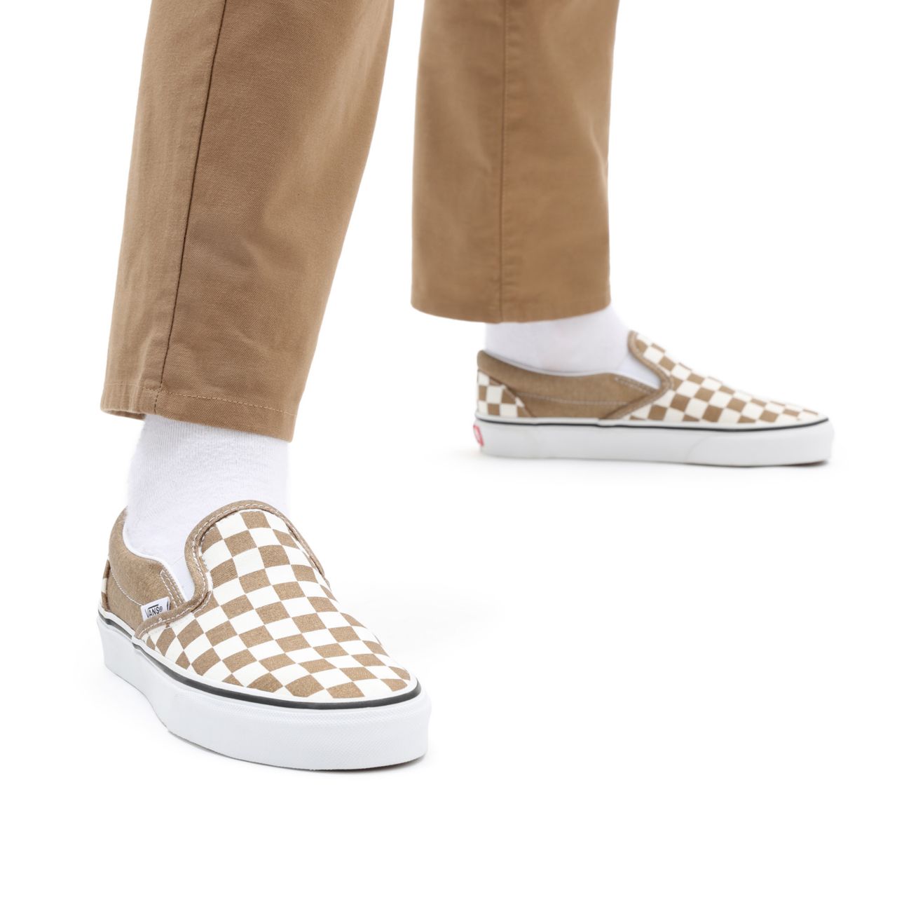 Vans Checkerboard Classic Slip-On Brown Classic Mens Womens - (Checkerboard) bronze age/true white VN0A33TB9EY Shoes