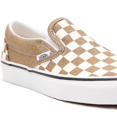 Vans Checkerboard Classic Slip-On Brown Classic Mens Womens - (Checkerboard) bronze age/true white VN0A33TB9EY Shoes