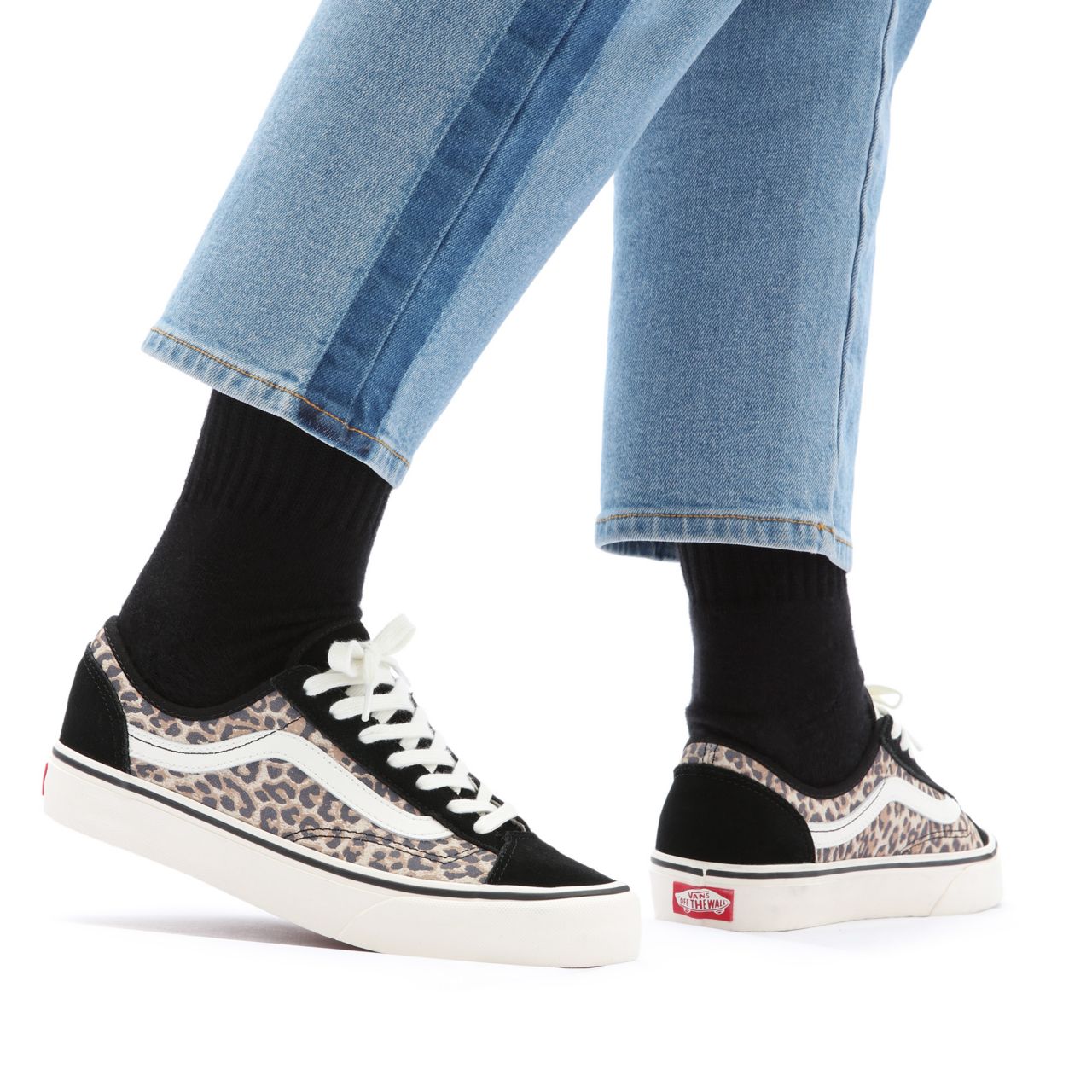 Vans Cheetah Style 36 Decon Sf Black Classic Womens - (Cheetah) Multi/Marshmallow VN0A5HYRA6D Shoes