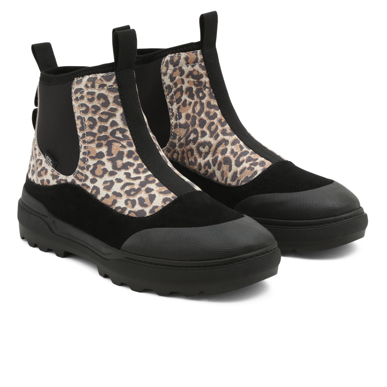 Vans Cheetah Colfax Boot Black Classic Womens - (Cheetah) Whitecap Gray/Black VN0A5HFA8SC Shoes