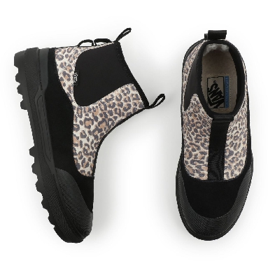 Vans Cheetah Colfax Boot Black Classic Womens - (Cheetah) Whitecap Gray/Black VN0A5HFA8SC Shoes